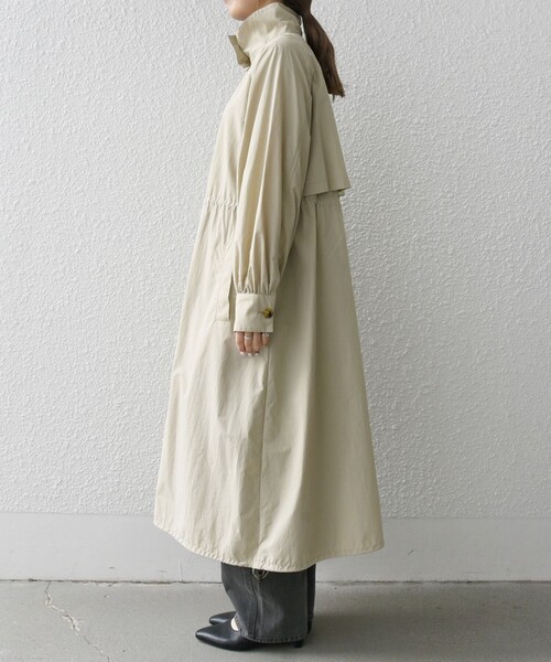 SHIPS any コート アウター any:「洗濯機可能」スタンドカラー