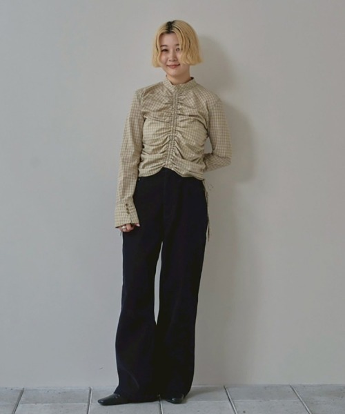 TODAYFUL ブラウス シャツ Checkgather Compact Blouse レディース