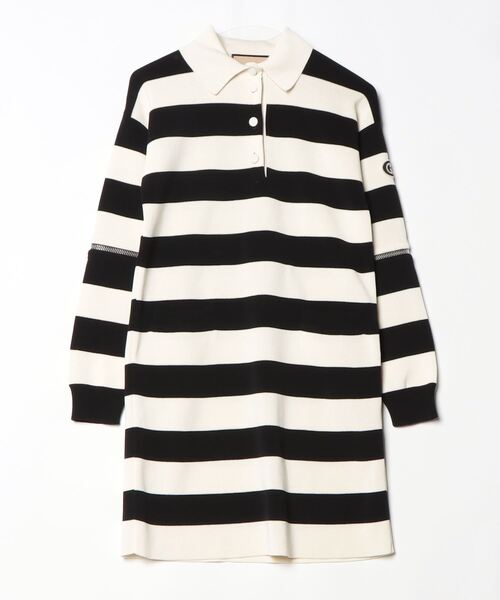 GUCCI（グッチ） ボーダー柄ニットワンピース XX-SMALL ベージュ