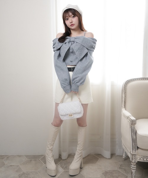 LIP SERVICE（リップサービス） ブラウス シャツ リボンオフショル