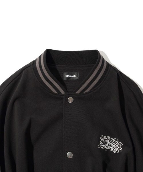 Subciety（サブサエティ） スタジャン X-LARGE ブラック×グレー メンズ