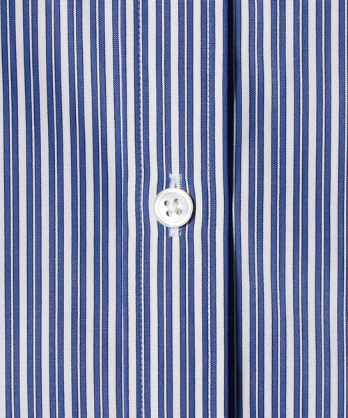 6 ブラウス シャツ 「6(ROKU)」コットン ストライプ クロップド シャツ