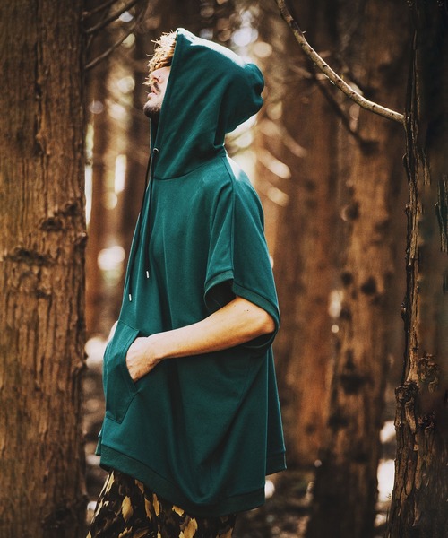 NO ID.（ノーアイディー） ポンチョ 「NO ID.」Dolman Sleeve Hooded