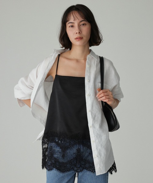 BABYLONE（バビロン） キャミソール ヘムレースキャミソール