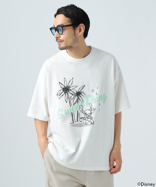 Disney（ディズニー） tシャツ Disney/スティッチデザインTシャツ