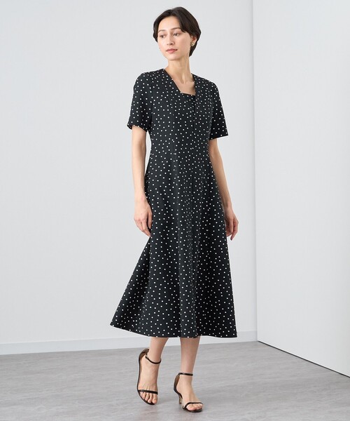 ANAYI（アナイ） ワンピース サッカーストレッチフレア ワンピース