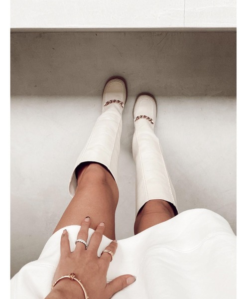 ALEXIA STAM（アリシアスタン） ブーツ Chain Long Boots/チェーン