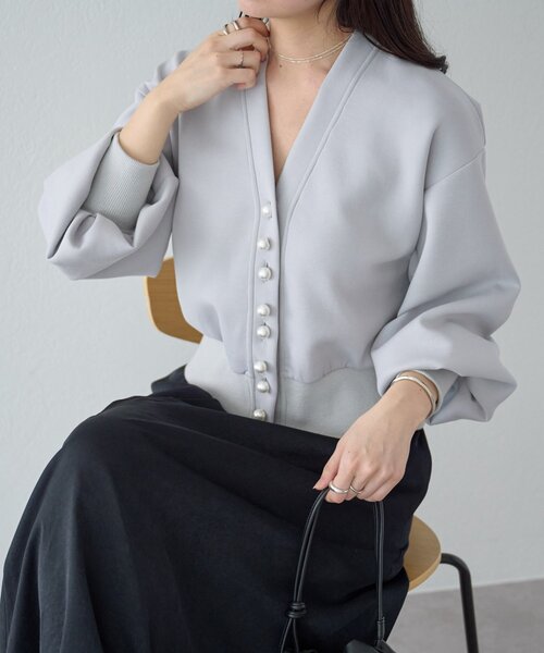 BEARDSLEY（ビアズリー） カーディガン パール釦ダンボール