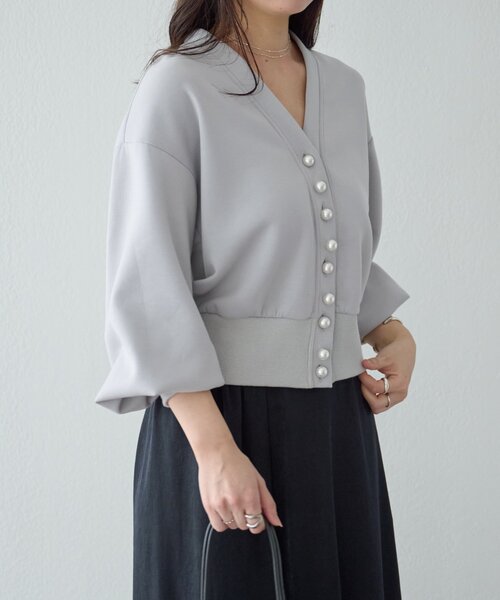 BEARDSLEY（ビアズリー） カーディガン パール釦ダンボール