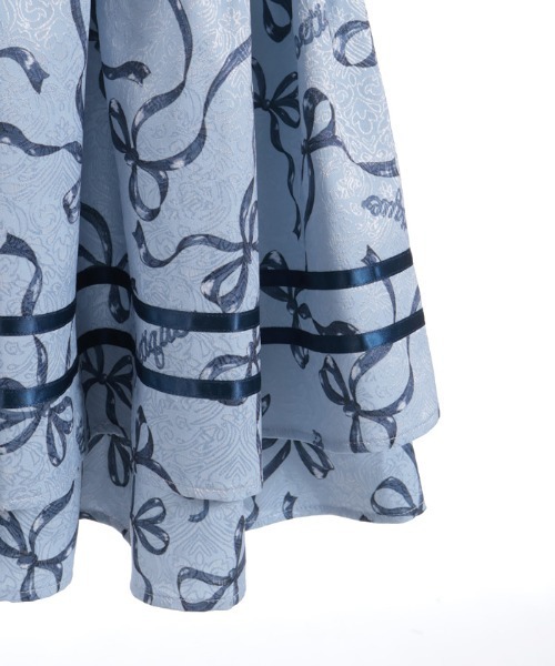 axes femme POETIQUE ジャンパースカート リボン柄ドールジャンスカ