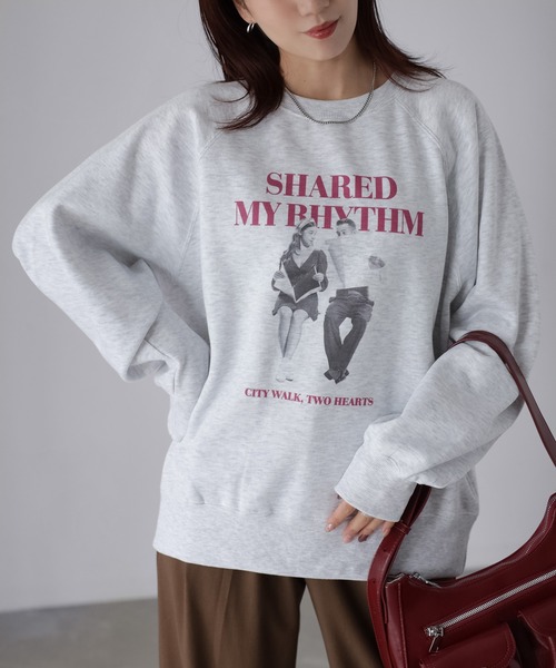 Riberry（リベリー） トレーナー スウェット 裏起毛フォトプリント