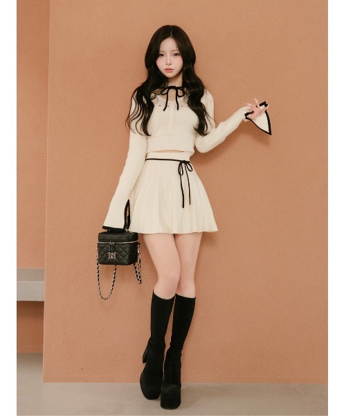 Darich（ダーリッチ） ワンピース ウエストオープンリボンデザイン