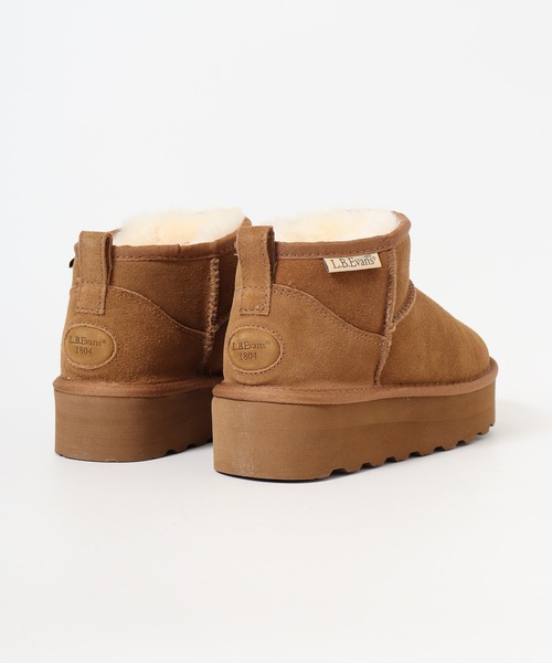 FUNALIVE（ファンアライブ） ブーツ L.B.Evans Dede 厚底ムートン
