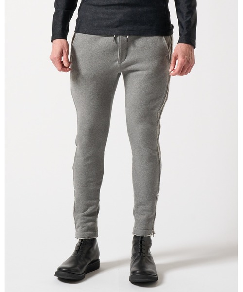 wjk スウェットパンツ ジャージ hem zip seam pants メンズ : ZOZOTOWN