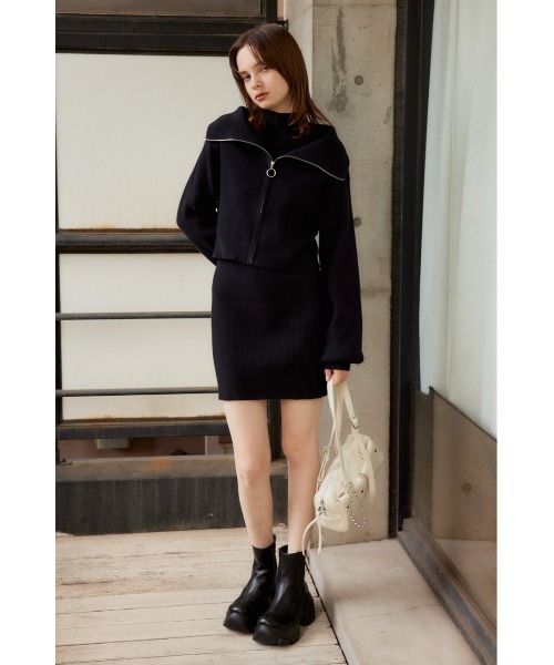 SLY（スライ） ワンピース COLLAR ZIP 2P OP カラー ジップ 2ピー