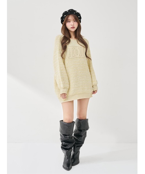 Darich（ダーリッチ） ニット セーター DDロゴツイードニットプル