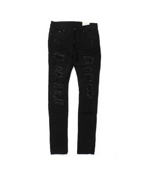 mnml（ミニマル） ジーンズ 「mnml」X201 RHINESTONE SKINNY DENIM 「I