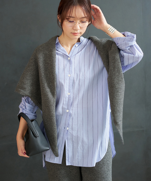 plage（プラージュ） ブラウス シャツ R'IAM ストライプシャツ