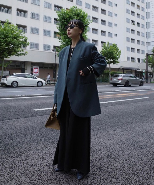 Ameri（アメリ） ジャケット ノーカラージャケット ESSENTIAL CURVE