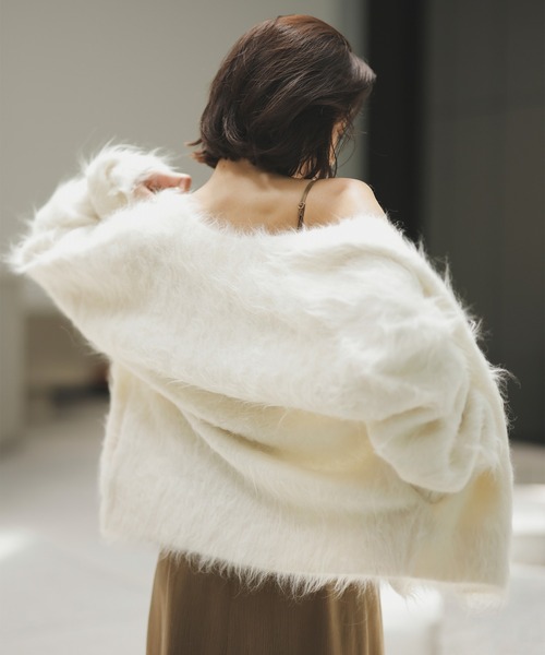 anuans（アニュアンス） カーディガン スーリーアルパカニット