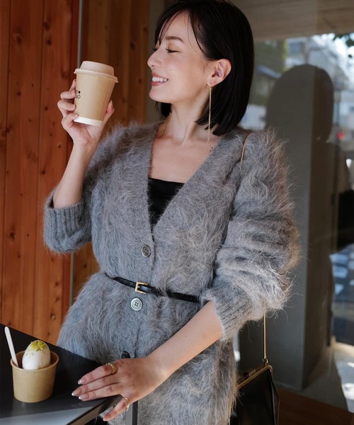 anuans（アニュアンス） カーディガン スーリーアルパカニット