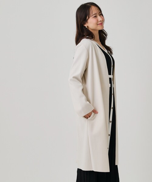 COUP DE CHANCE（クードシャンス） ノーカラーコート コート 「日本製