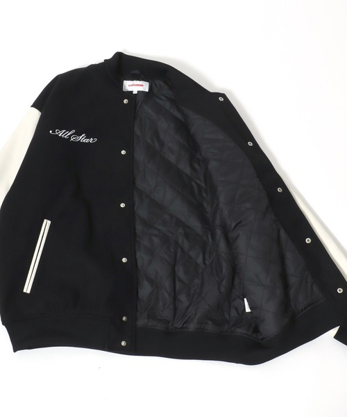 CONVERSE（コンバース） スタジャン フェイクメルトン デニム 袖