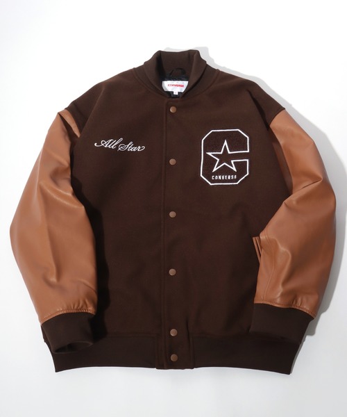 CONVERSE（コンバース） スタジャン フェイクメルトン デニム 袖