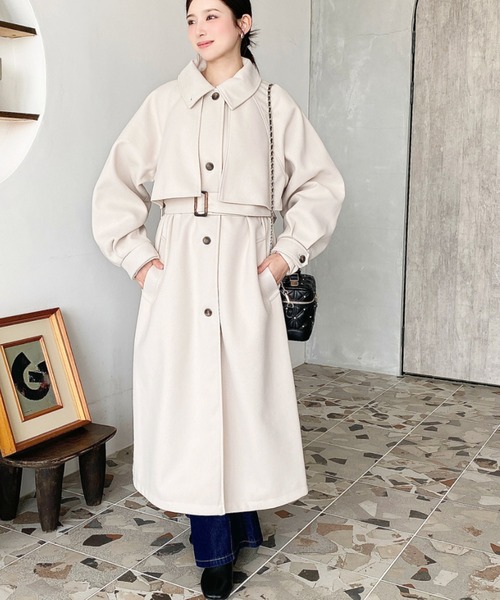 moment+ ステンカラーコート コート 「累計販売枚数2万枚突破