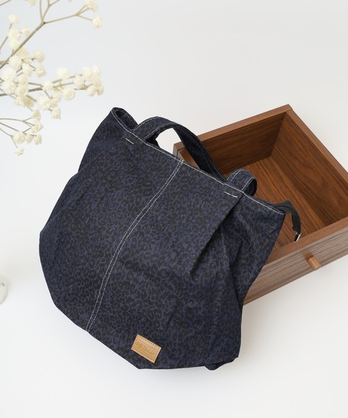 トートバッグ レオパード柄デニムトートバッグ レディース : ZOZOTOWN