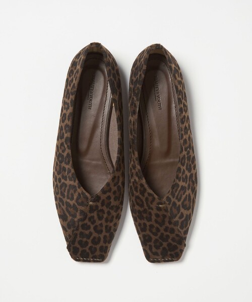 BEAUTY＆YOUTH UNITED ARROWS パンプス Vカット レオパード フラット