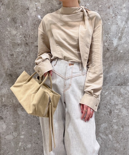 LE CIEL BLEU（ルシェルブルー） ブラウス シャツ ボウタイブラウス