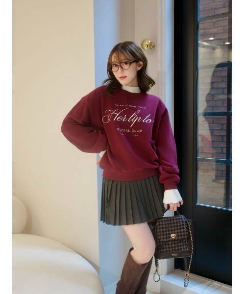 Her lip to トレーナー スウェット Social Club Sweatshirt レディース