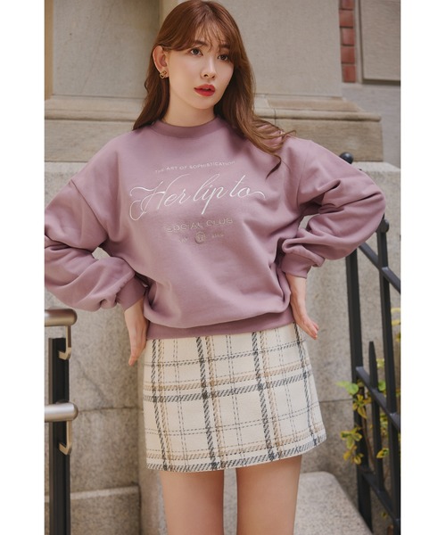 Her lip to トレーナー スウェット Social Club Sweatshirt レディース