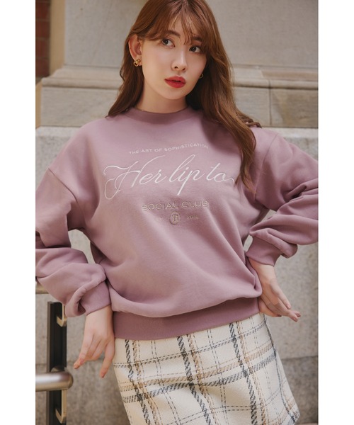 Her lip to トレーナー スウェット Social Club Sweatshirt レディース