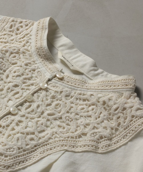 soulberry（ソウルベリー） ブラウス シャツ 木漏れ日レースのブラウス