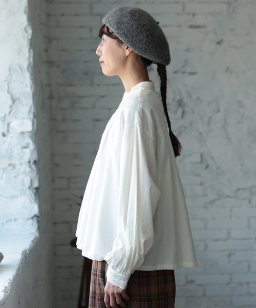 soulberry（ソウルベリー） ブラウス シャツ 木漏れ日レースのブラウス