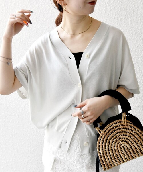 SHIPS any 「SHIPS any」 カーディガン ONE SIZE ライトグレー