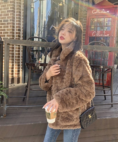 コート アウター もこもこ フェイクファー レディース : ZOZOTOWN