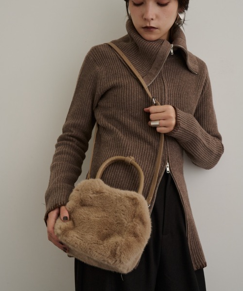 DFFUR. ハンドバッグ 2WAYエシカルファーバッグ : ZOZOTOWN Yahoo!店