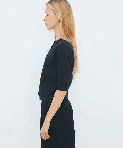 CABaN（キャバン） カーディガン ファインポリエステル ハーフスリーブ