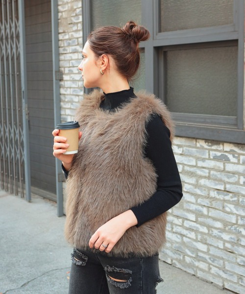 GLAMOROUS JANE（グラマラスジェーン） ベスト ジレ ファーベスト