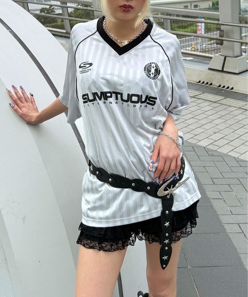 tシャツ ストライプユニフォームTシャツ レディース メンズ : ZOZOTOWN