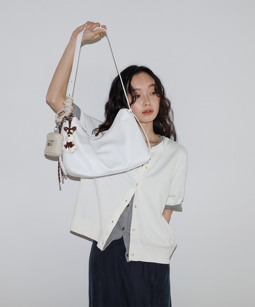 soins ショルダーバッグ バッグ 「牛革」ミニマルショルダーバッグ