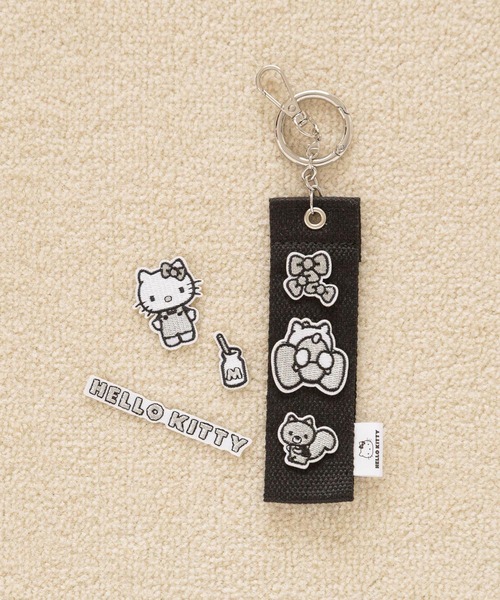 Me%（ミィパーセント） キーホルダー 「HELLO KITTY」ワッペンチャーム