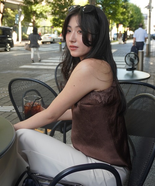 EIMY ISTOIRE（エイミーイストワール） キャミソール サテンレース