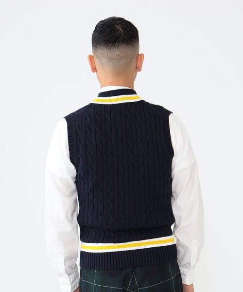 ✴︎ Alan paine アランペイン リバーシブル ニットベスト 定価3万