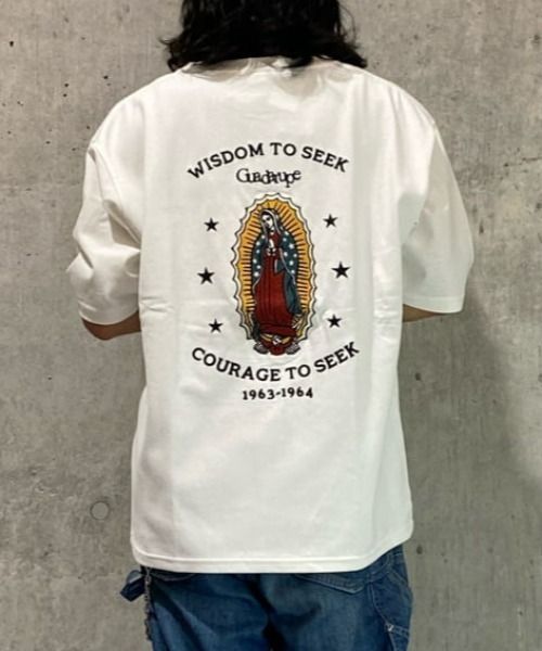 BACK NUMBER tシャツ 「BACK NUMBER」バック刺繍プリントTシャツ