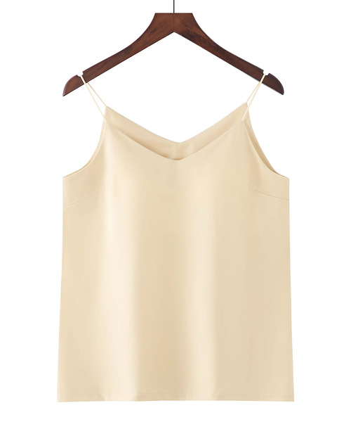 DAY CLOSET キャミソール 「大きいサイズ有/カップ付き/艶めくサテン風