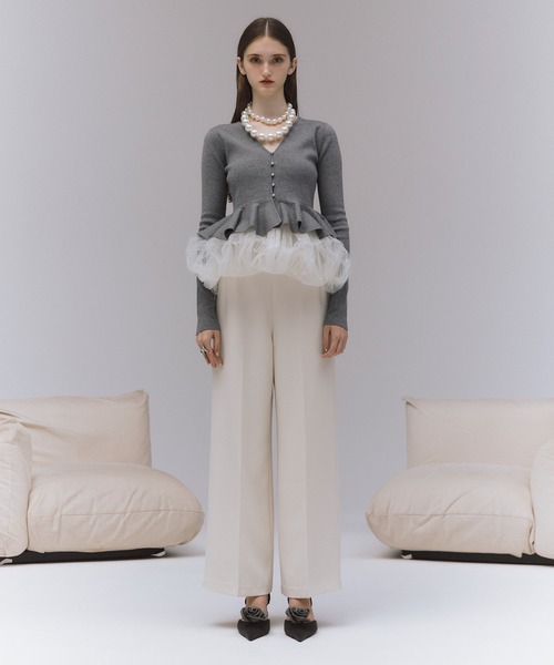 EIMY ISTOIRE（エイミーイストワール） カーディガン バルーンヘム